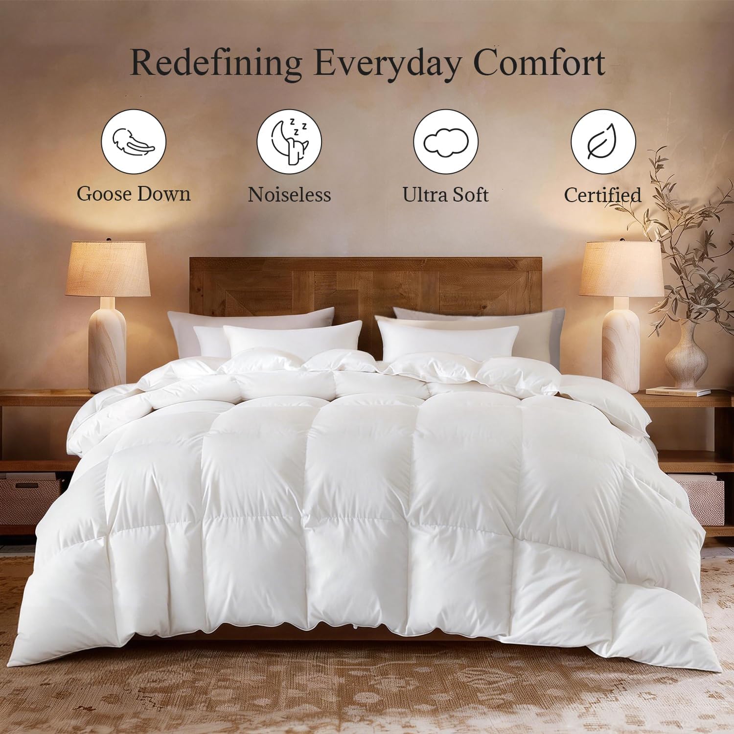 Globon Winter White Goose Down Comforter King Size